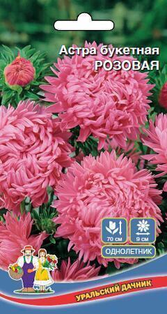 Купить оптом в Ботанике семена Астра Букетная розовая УД бренд Уральский дачник