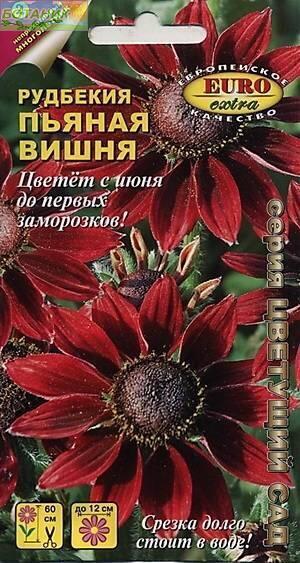 Купить оптом в Ботанике семена Рудбекия Пьяная вишня Аэл бренд Аэлита