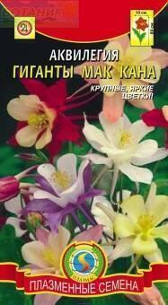 Купить оптом в Ботанике семена Аквилегия Гиганты Мак Кана Плз бренд Плазмас