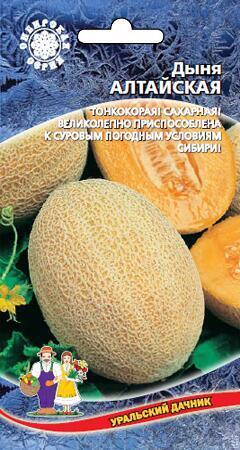 Купить оптом в Ботанике семена Дыня Алтайская УД бренд Уральский дачник