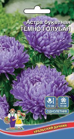 Купить оптом в Ботанике семена Астра Букетная темно-голубая УД бренд Уральский дачник
