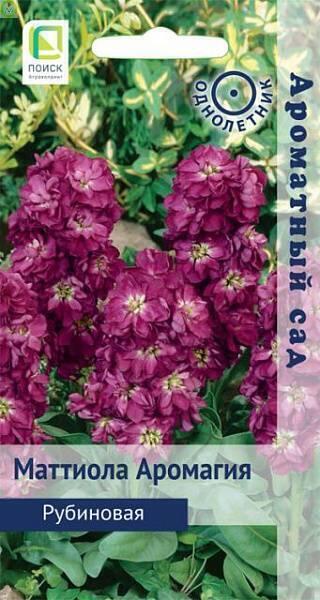 Купить оптом в Ботанике семена Маттиола Аромагия Рубиновая Поиск бренд Поиск