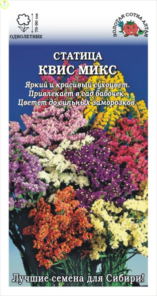Купить оптом в Ботанике семена Статица Квис смесь ЗС бренд Золотая сотка