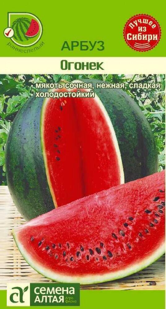 Купить оптом в Ботанике семена Арбуз Огонек СА бренд Семена Алтая