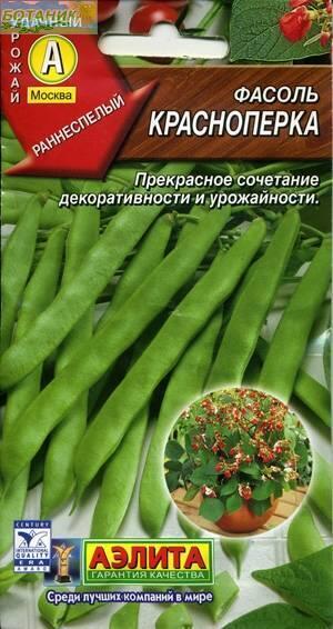 Купить оптом в Ботанике семена Фасоль Красноперка кустовая Аэл бренд Аэлита