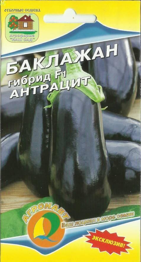 Купить оптом в Ботанике семена Баклажан Антрацит Эксклюзив F1 Наш бренд Наш сад