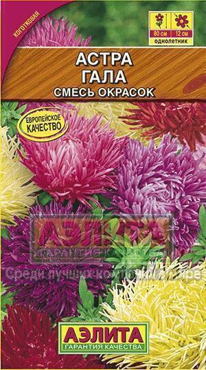 Купить оптом в Ботанике семена Астра Гала смесь Аэл бренд Аэлита