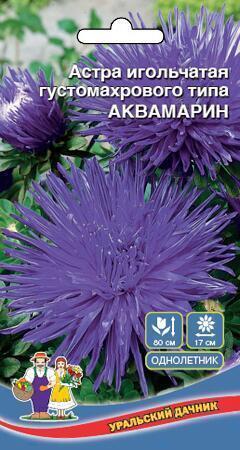 Купить оптом в Ботанике семена Астра Аквамарин игольчатая УД бренд Уральский дачник