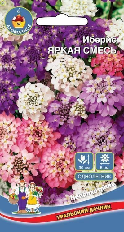 Купить оптом в Ботанике семена Иберис Яркая смесь УД бренд Уральский дачник