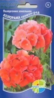 Купить оптом в Ботанике семена Пеларгония Калорама салмон-ред Акв бренд Акварель