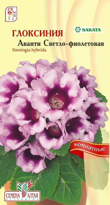 Купить оптом в Ботанике семена Глоксиния Аванти светло-фиолетовая СА бренд Семена Алтая