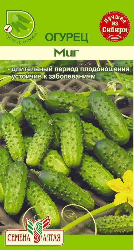 Купить оптом в Ботанике семена Огурец Миг СА бренд Семена Алтая