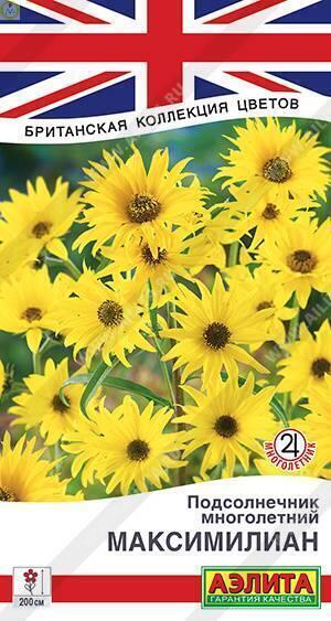 Купить оптом в Ботанике семена Подсолнечник Максимилиан многолетний Аэл бренд Аэлита