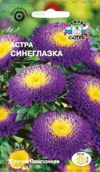 Купить оптом в Ботанике семена Астра Синеглазка Сед бренд СеДеК