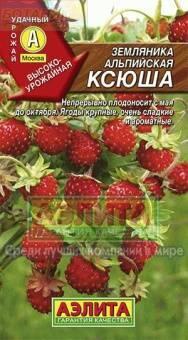 Купить оптом в Ботанике семена Земляника Ксюша альпийская Аэл бренд Аэлита
