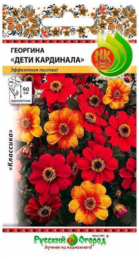 Купить оптом в Ботанике семена Георгина Дети Кардинала НК бренд НК