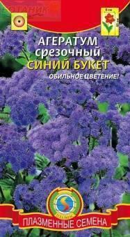 Купить оптом в Ботанике семена Агератум Синий букет срезочный Плз бренд Плазмас