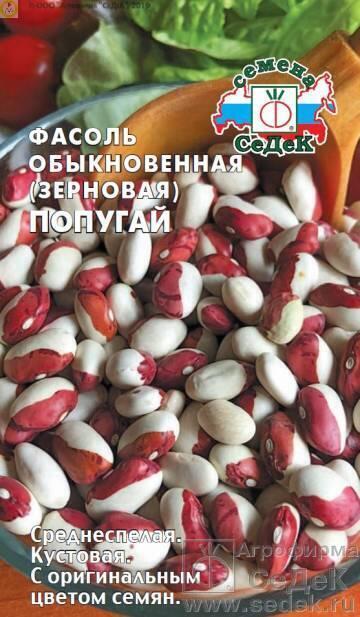 Купить оптом в Ботанике семена Фасоль Попугай зерновая Сед бренд СеДеК