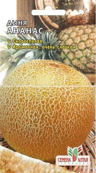 Купить оптом в Ботанике семена Дыня Ананас СА бренд Семена Алтая