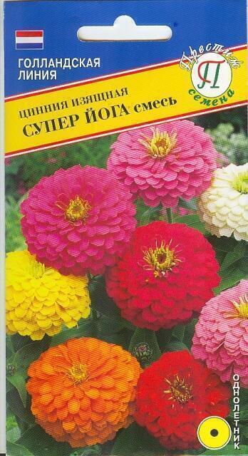 Купить оптом в Ботанике семена Цинния Супер Йога смесь Прес бренд Престиж