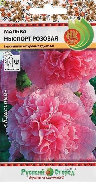 Купить оптом в Ботанике семена Мальва Ньюпорт розовая НК бренд НК