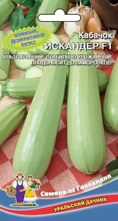 Купить оптом в Ботанике семена Кабачок Искандер F1 УД бренд Уральский дачник