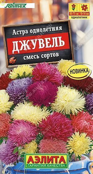 Купить оптом в Ботанике семена Астра Джувель смесь Аэл бренд Аэлита