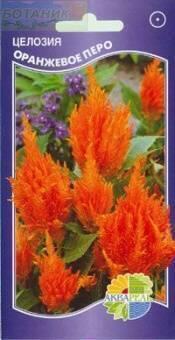 Купить оптом в Ботанике семена Целозия Оранжевое перо метельчатая Акв бренд Акварель