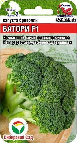 Купить оптом в Ботанике семена Капуста брокколи Батори F1 СС бренд Сиб.сад