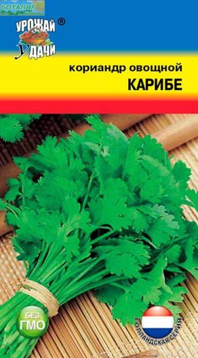 Купить оптом в Ботанике семена Кориандр Карибе УУ бренд Урожай Удачи