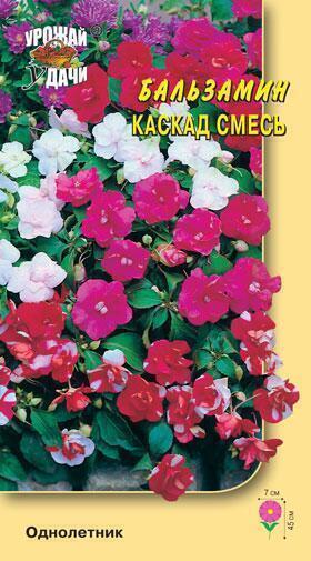 Купить оптом в Ботанике семена Бальзамин Каскад ампельный смесь УУ бренд Урожай Удачи