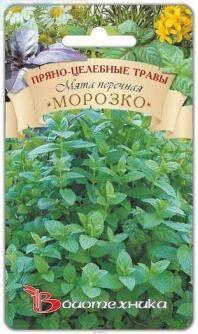 Купить оптом в Ботанике семена Мята Перечная Морозко Био бренд Биотехника