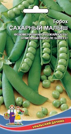 Купить оптом в Ботанике семена Горох Сахарный малыш УД бренд Уральский дачник