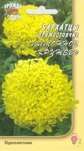 Купить оптом в Ботанике семена Бархатцы Лимонное кружево УУ бренд Урожай Удачи