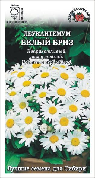 Купить оптом в Ботанике семена Леукантемум Белый бриз ЗС бренд Золотая сотка
