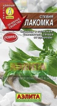 Купить оптом в Ботанике семена Стевия Лакомка Аэл бренд Аэлита