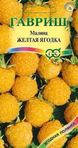 Купить оптом в Ботанике семена Малина Желтая ягода Гав бренд Гавриш