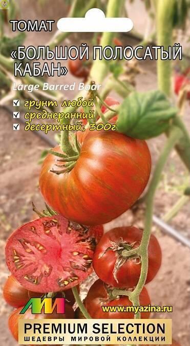 Купить оптом в Ботанике семена Томат Большой полосатый кабан Мз бренд Мязина Л.А.