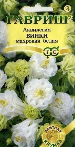 Купить оптом в Ботанике семена Аквилегия Винки белая Гав бренд Гавриш