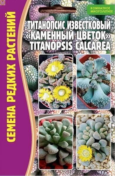 Купить оптом в Ботанике семена Титанопсис известковый Каменный цветок Реш бренд Решение, ООО
