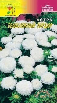 Купить оптом в Ботанике семена Астра Бордюр белоснежный ЦС бренд Цветущий Сад