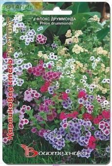Купить оптом в Ботанике семена Флокс Друммонда Карликовая смесь Био бренд Биотехника