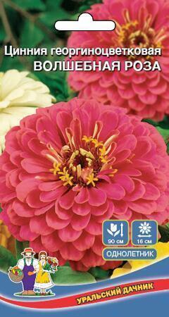 Купить оптом в Ботанике семена Цинния Волшебная роза УД бренд Уральский дачник