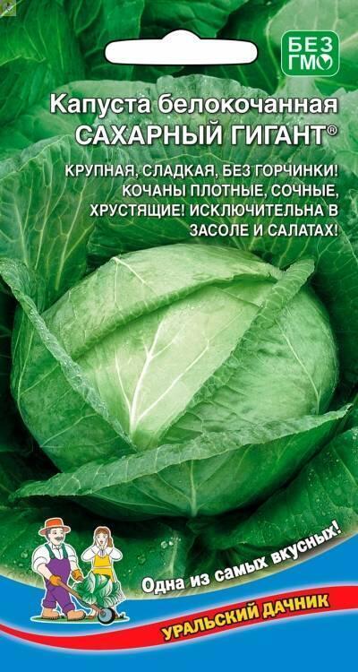 Купить оптом в Ботанике семена Капуста белокочанная Сахарный Гигант УД бренд Уральский дачник, Марс
