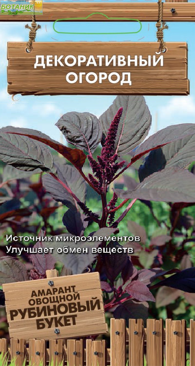 Купить оптом в Ботанике семена Амарант Рубиновый букет овощной Поиск бренд Поиск