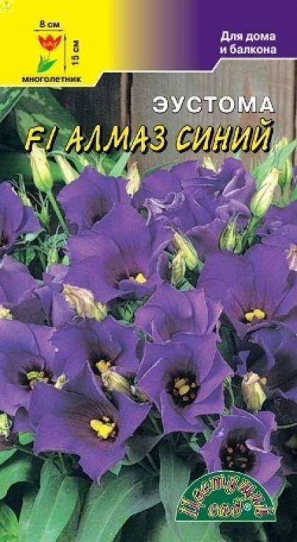 Купить оптом в Ботанике семена Эустома Алмаз синий F1 ЦС бренд Цветущий Сад