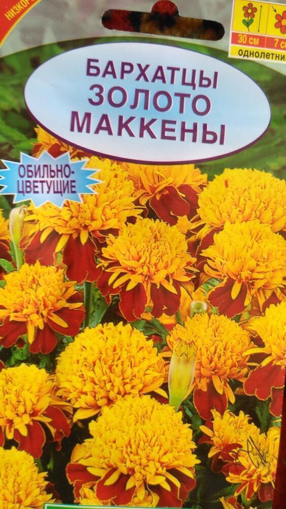 Купить оптом в Ботанике семена Бархатцы Золото Маккены отклоненные Аэл бренд Аэлита