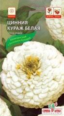 Купить оптом в Ботанике семена Цинния Кураж белая СА бренд Семена Алтая