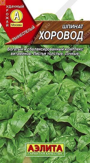 Купить оптом в Ботанике семена Шпинат Хоровод Аэл бренд Аэлита