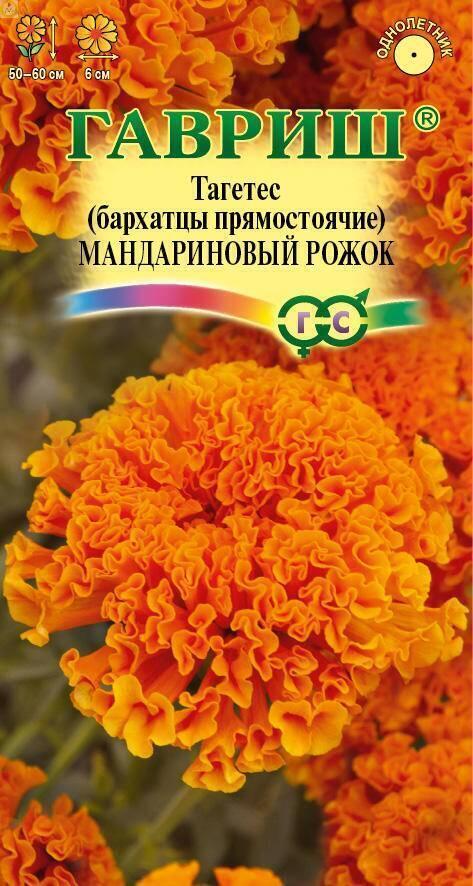 Купить оптом в Ботанике семена Бархатцы Мандариновый рожок Гав бренд Гавриш
